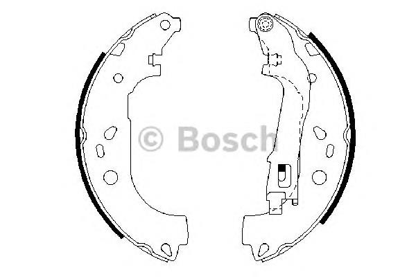 Zapatas de freno 0986487717 Bosch