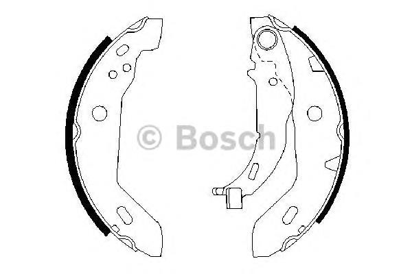 0986487565 Bosch zapatas de frenos de tambor traseras