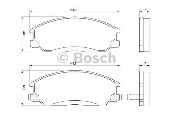Comprar 0986424729 Bosch Pastillas delanteras de freno