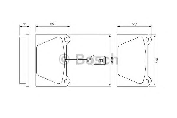 GBP90291 Land Rover pastillas de freno delanteras