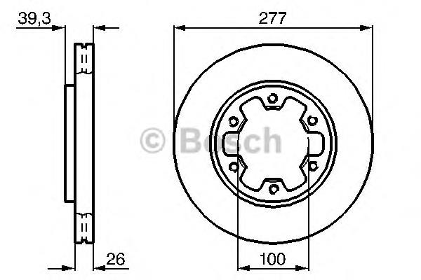 Disco de freno delantero Japan Parts DI144C