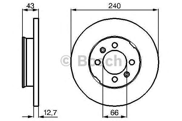 0986478819 Bosch freno de disco delantero