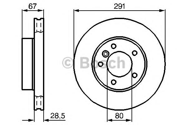 0986478691 Bosch freno de disco delantero