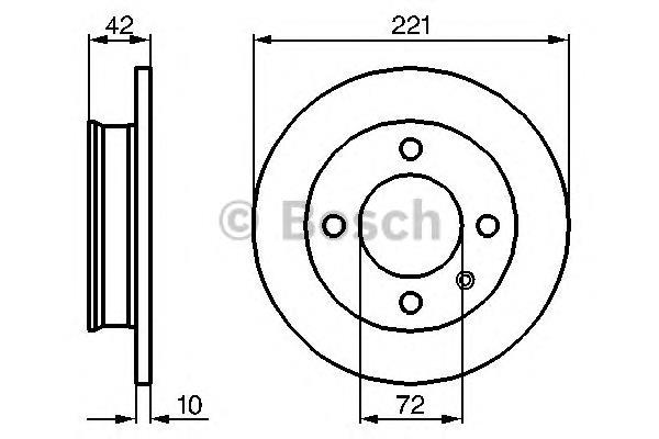 0986478068 Bosch freno de disco delantero