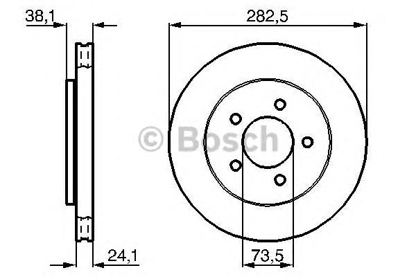 Disco de freno DI002C Japan Parts