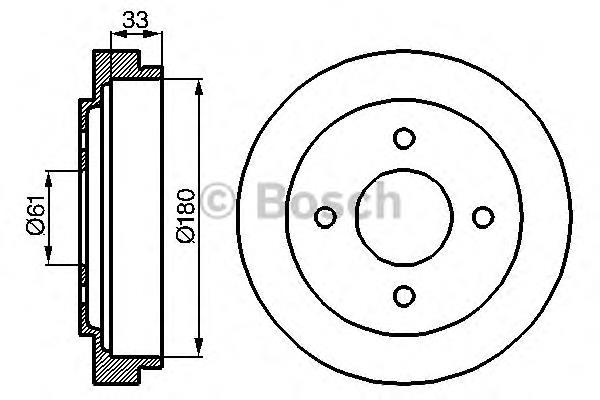 0986477069 Bosch freno de tambor trasero