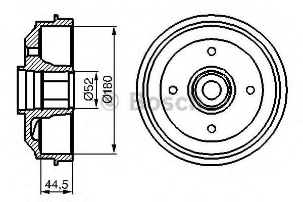 0 986 477 113 Bosch freno de tambor trasero