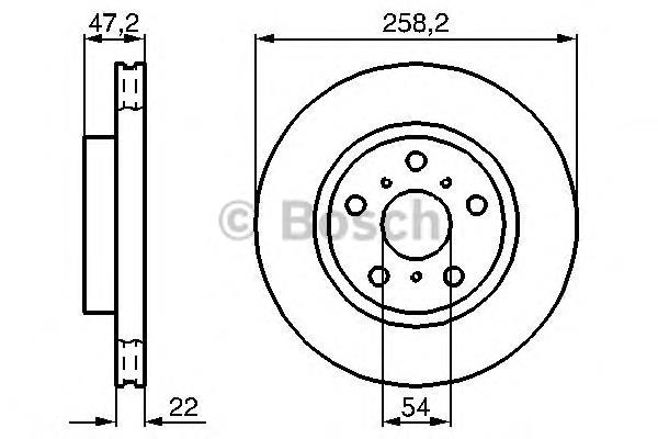 0986478396 Bosch disco de freno delantero