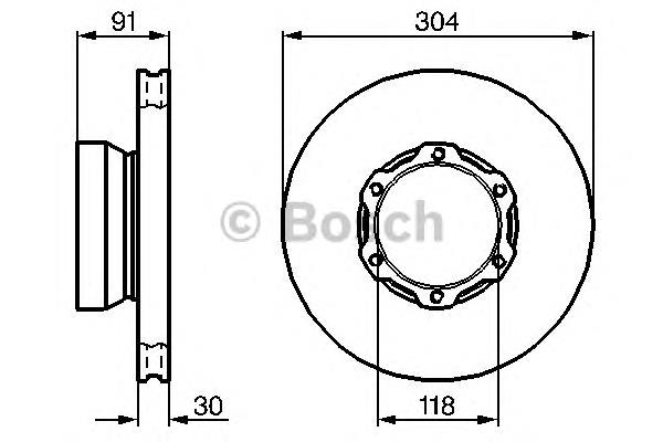 0986478456 Bosch freno de disco delantero