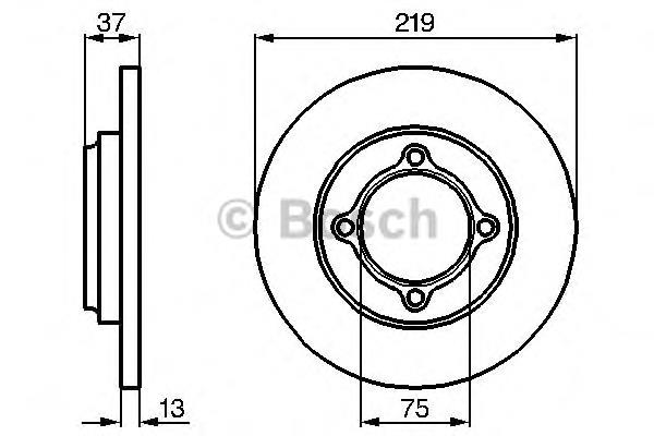 0986478429 Bosch freno de disco delantero