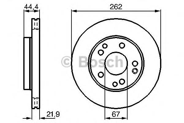 0986478330 Bosch freno de disco delantero