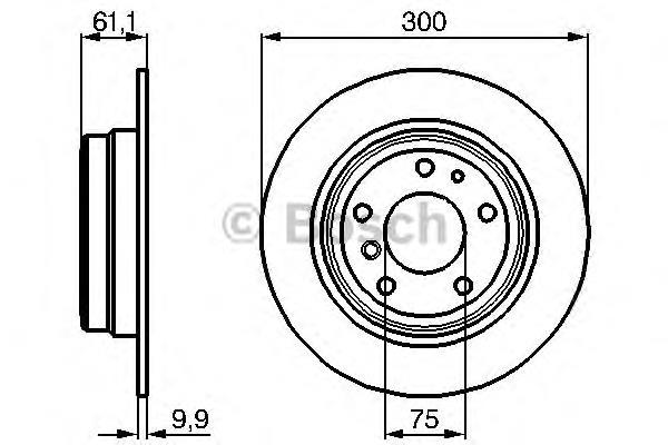 Disco de freno trasero BMW 5 E34