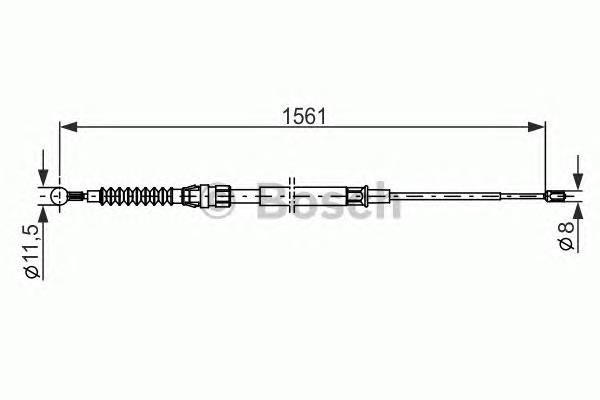 Cable de freno de mano trasero derecho/izquierdo Bosch 1987482264 precio, desde 18,47 EUR