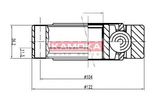 9003 Kamoka junta homocinética interior delantera