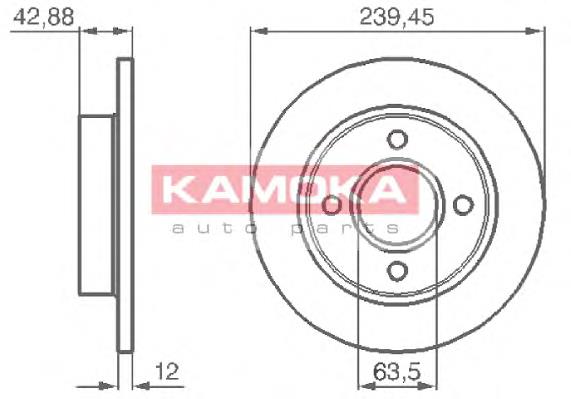 103169.0 Kamoka freno de disco delantero