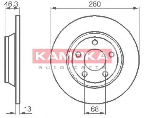 1031518 Kamoka freno de disco delantero