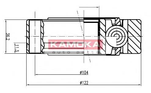 8047 Kamoka junta homocinética interior delantera