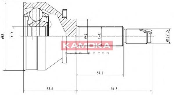 6640 Kamoka Junta homocinética