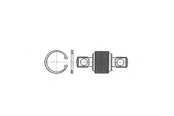 Silentblock para barra Panhard trasera BSK32418 Borg&beck