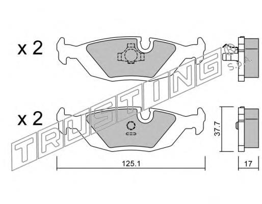 Pastillas de freno traseras BMW 5 E28