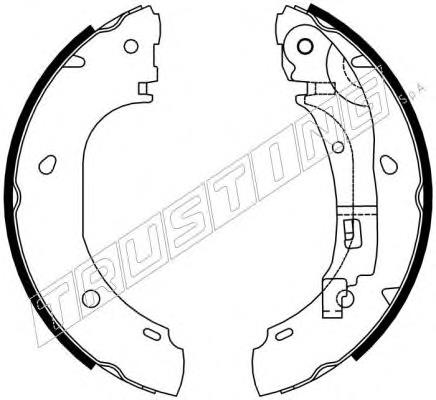 Zapatas de frenos de tambor traseras H23057 Brembo