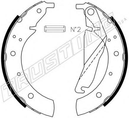 019.022 Trusting zapatas de frenos de tambor traseras