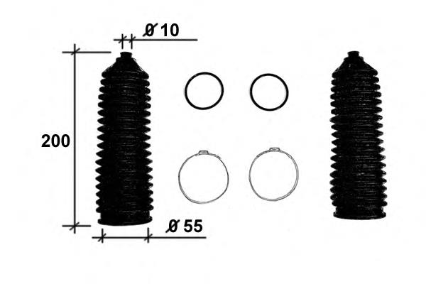 Fuelle de dirección para Fiat 500  (312)