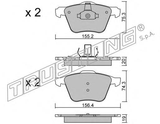 Juego de zapatas de frenos de tambor, con cilindros, completo Brembo K61069
