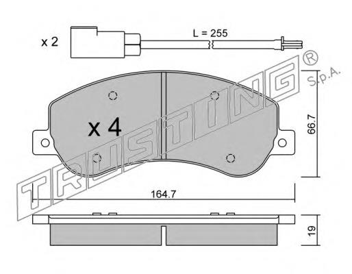 Pastillas de freno delanteras Ford Transit 6 V347/8