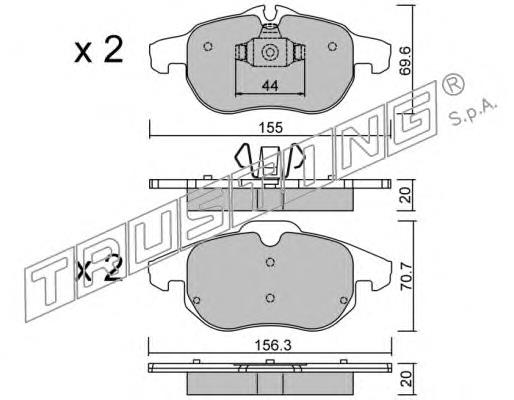 Pastillas de freno delanteras Opel Vectra
