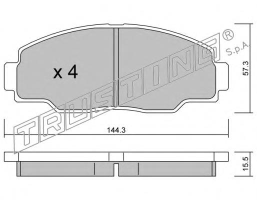 771.0 Trusting pastillas de freno delanteras
