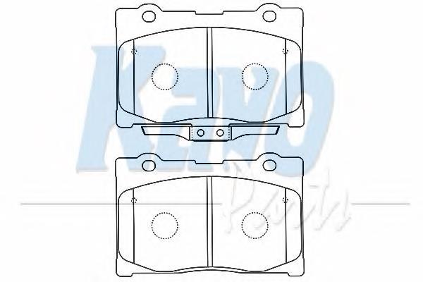 BP2052 Kavo Parts pastillas de freno delanteras