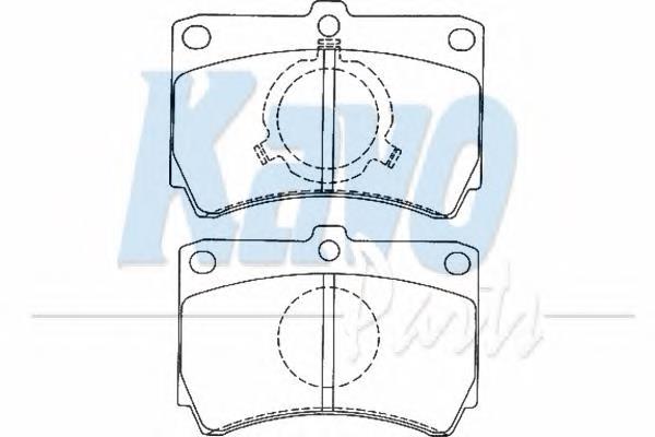 BP4549 Kavo Parts pastillas de freno delanteras