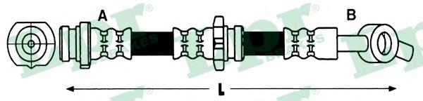 6T47928 LPR tubo flexible de frenos delantero izquierdo