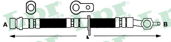 Comprar 6T47505 LPR Latiguillos de freno delantero