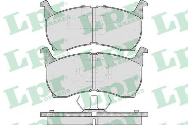 05P368 LPR pastillas de freno delanteras