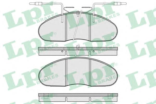 05p580 LPR pastillas de freno delanteras