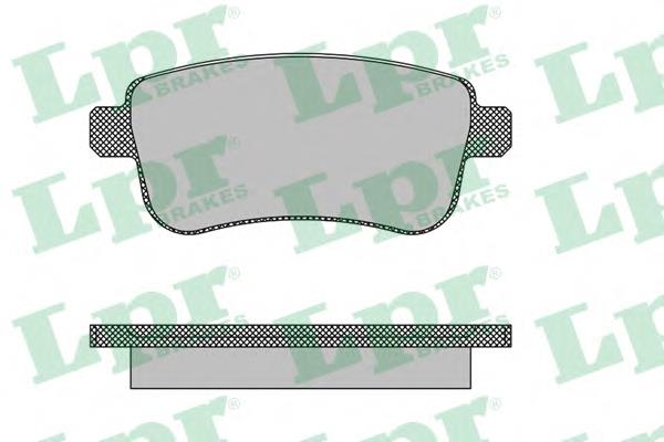 Pastillas de freno traseras 05P1484 LPR