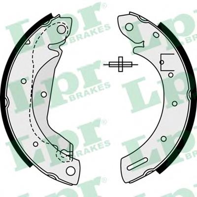 08500 LPR zapatas de frenos de tambor traseras