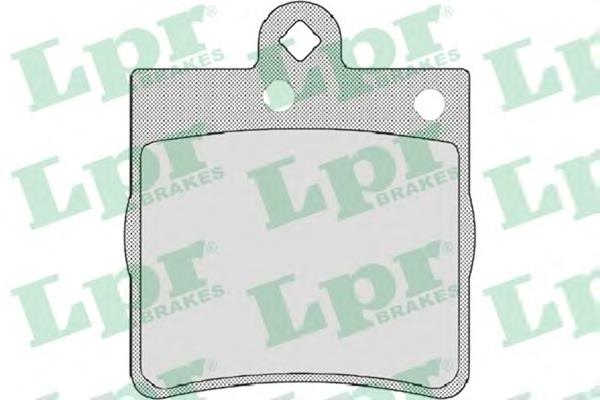 Pastillas de freno traseras 05P726 LPR