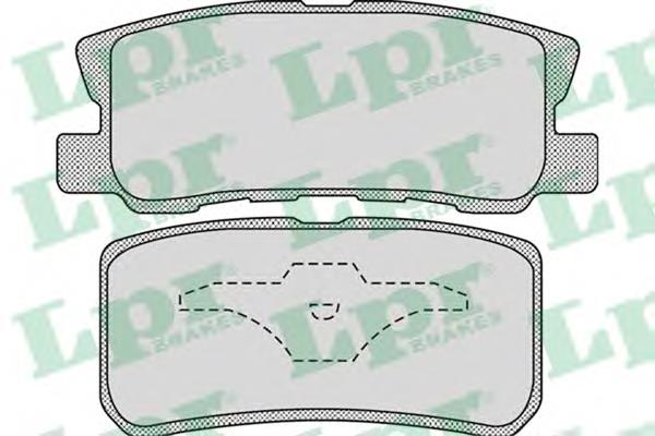 05P954 LPR Pastillas freno traseras
