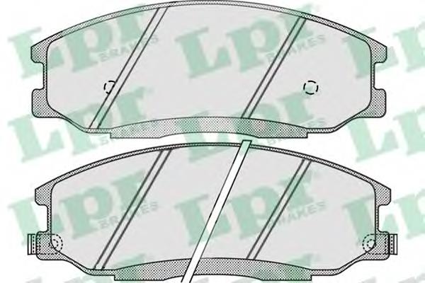 Pastillas de freno delanteras LPR 05P860