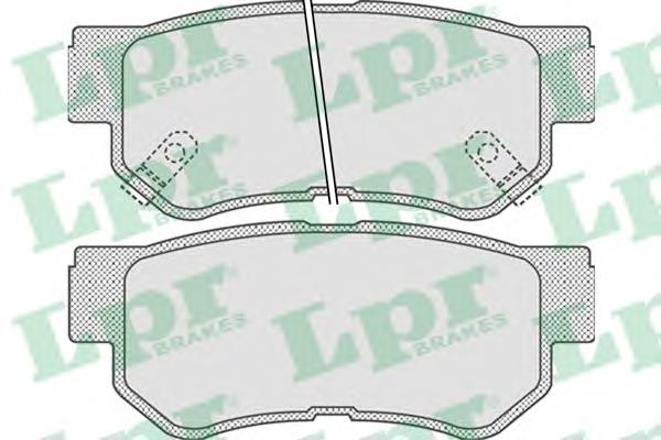 Pastillas traseras LPR 05P848