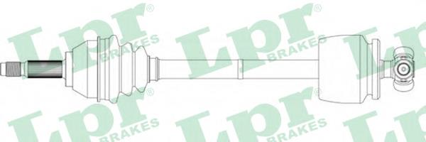 Árbol de transmisión delantero izquierdo 4374765 Fiat/Alfa/Lancia