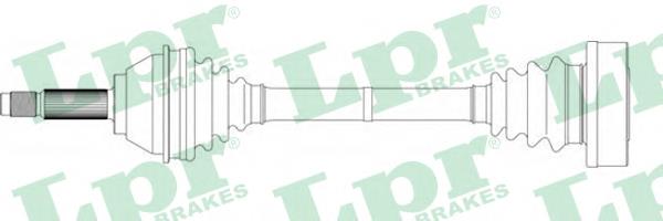 4393154 Fiat/Alfa/Lancia árbol de transmisión delantero izquierdo