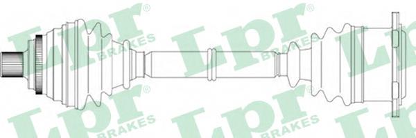 7701352808 Renault (RVI) árbol de transmisión delantero derecho