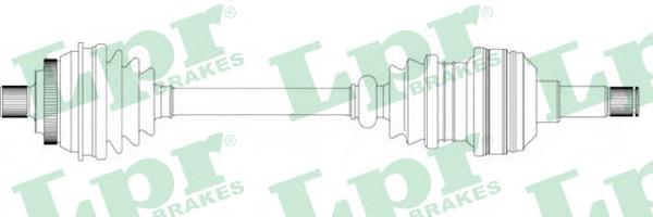 DS51061 LPR árbol de transmisión delantero izquierdo