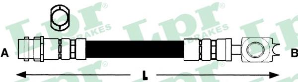 Latiguillos de freno delantero 6T46734 LPR