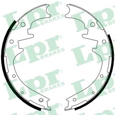 Zapatas de freno traseras LPR 01125