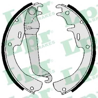 Zapatas de frenos de tambor traseras 02540 LPR